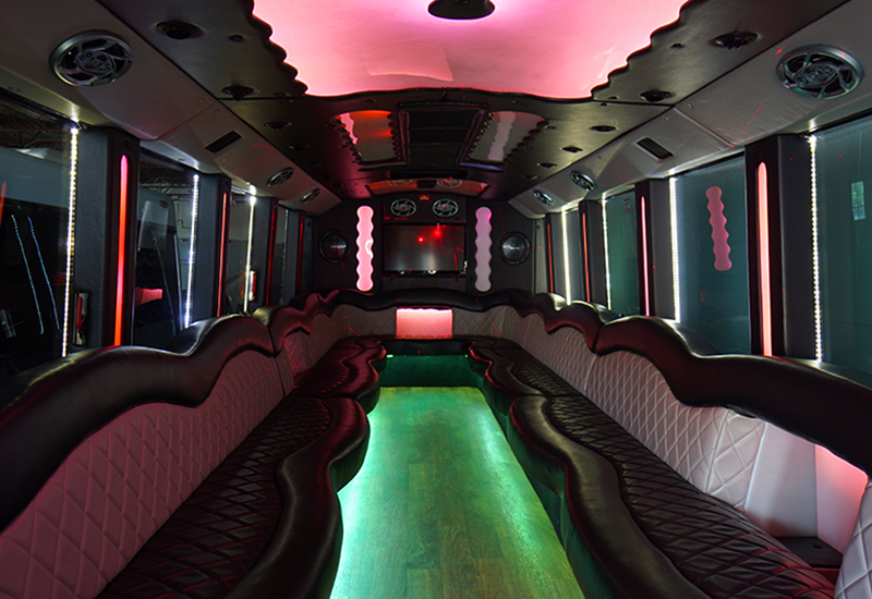 dance pole on bus